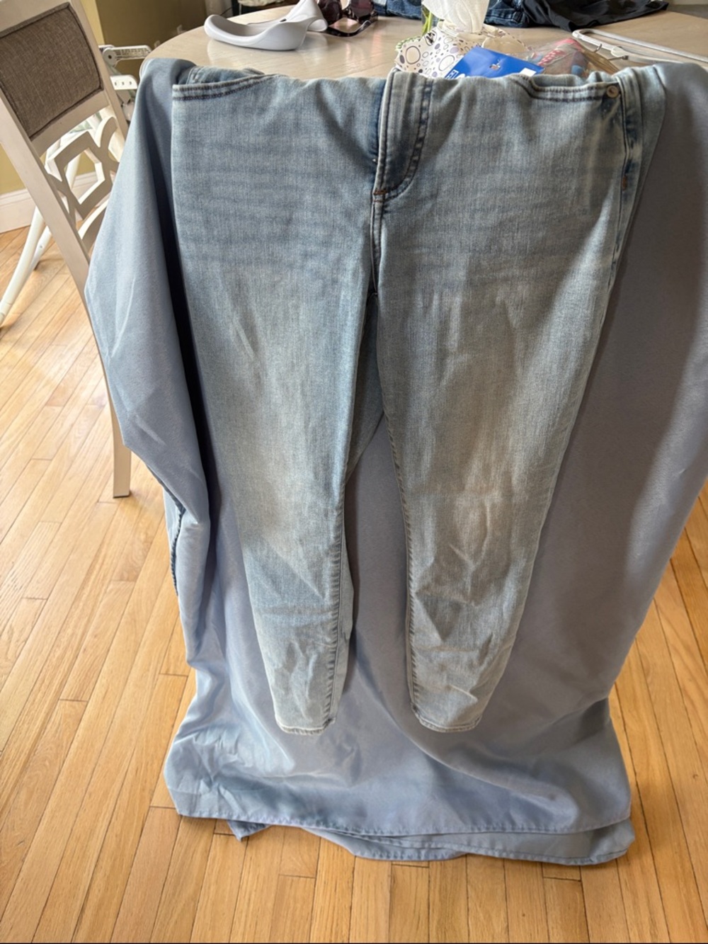 Express Women's Light Blue Skinny Jeans